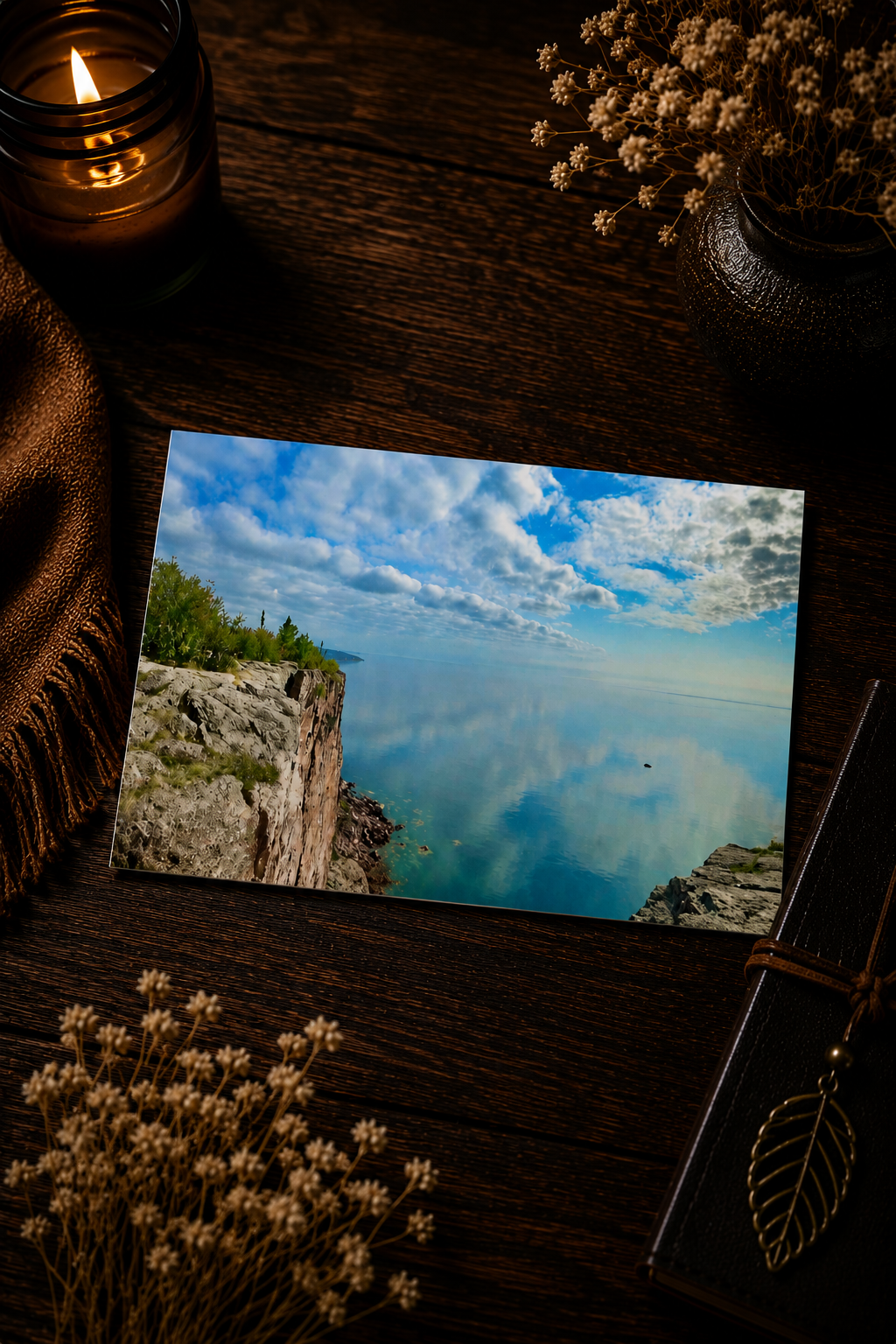 Where the Earth Ends | Lake Superior Photography Postcard
