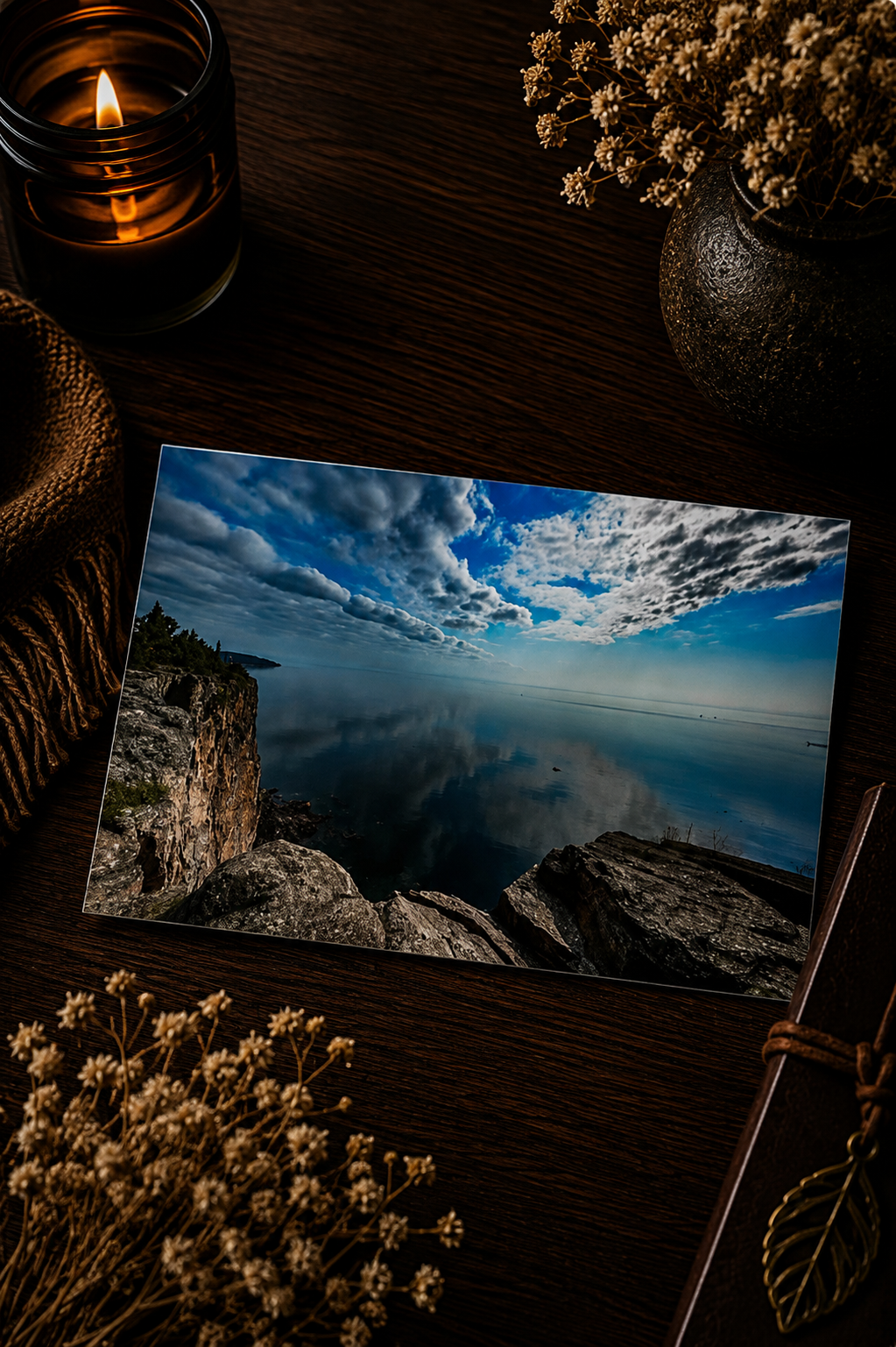 Where the Sky Breaks | Moody Landscape Photography Postcard