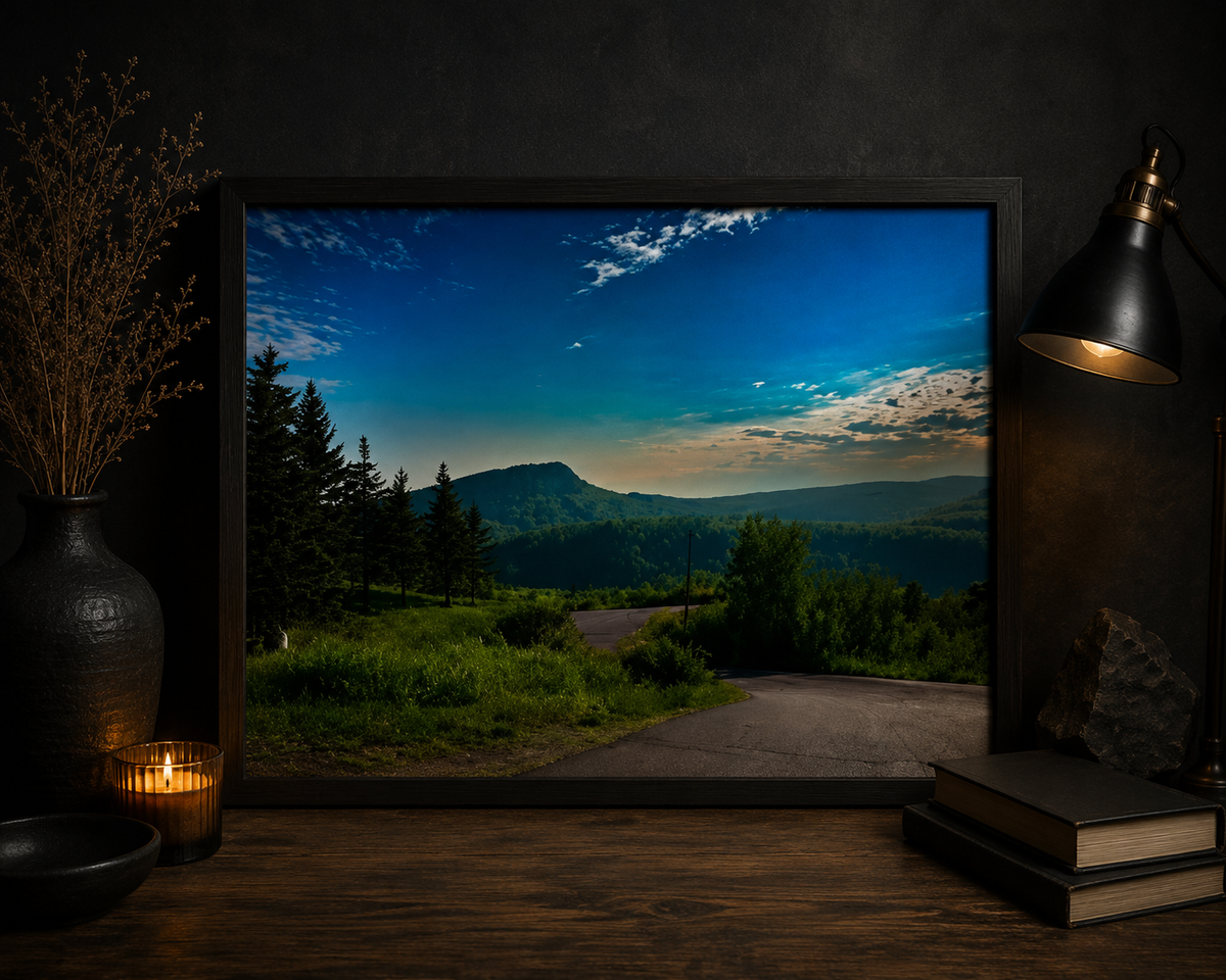 Beyond the Bend | Mountain Road Photography Print