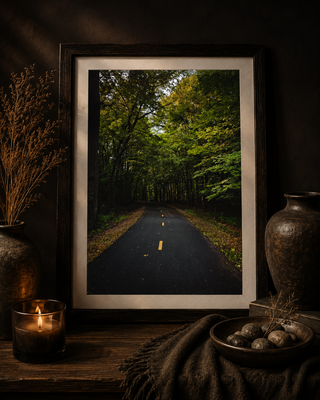 Into the Quiet | Forest Road Photography Print