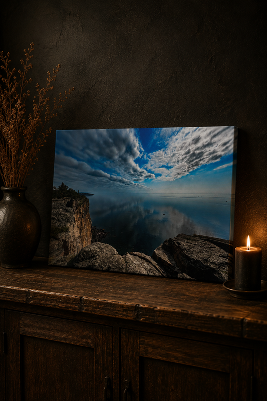 Where the Sky Breaks | Moody Landscape Canvas
