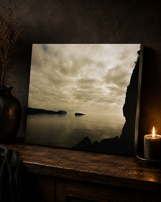Where the Water Waits | Moody Lake Photography Canvas