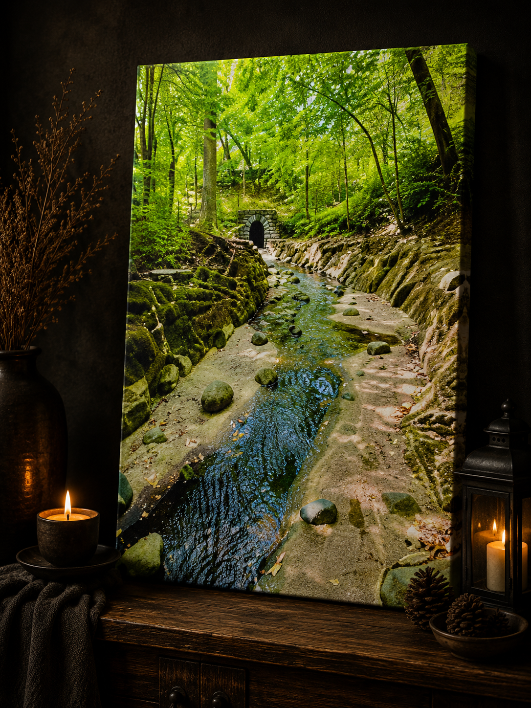 Through the Hollow | Woodland Creek Photography Canvas