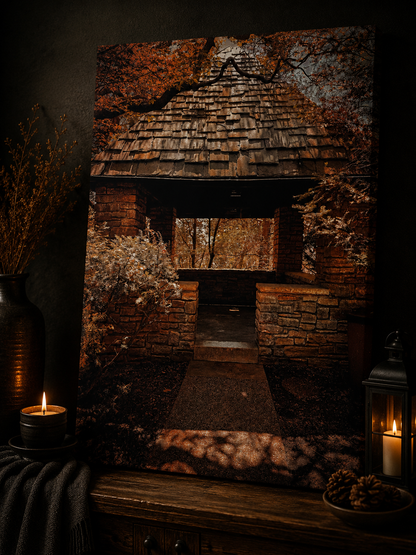 Autumn Sanctuary | Moody Nature Photography Canvas