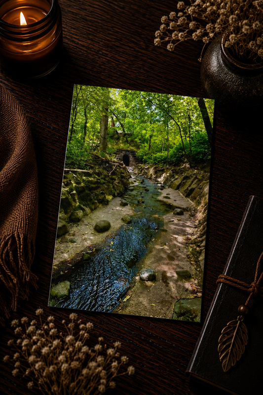 Through the Hollow | Woodland Creek Photography Postcard