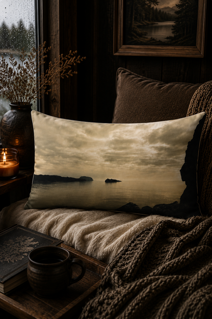 Where the Water Waits | Moody Lake Photography Pillowcase